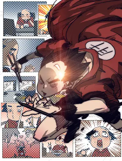 画漫画的美食家