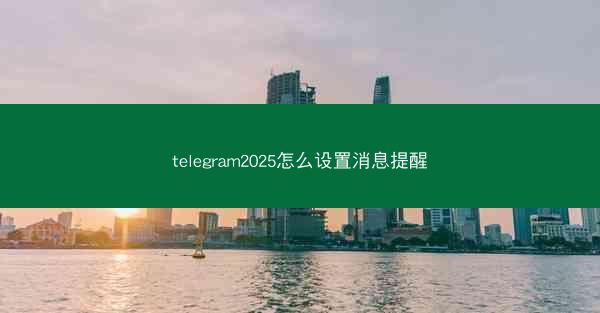 telegram2025怎么设置消息提醒