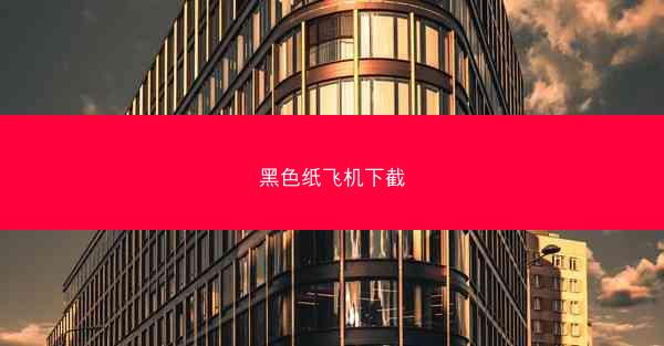 黑色纸飞机下截