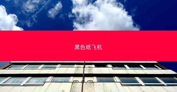 黑色纸飞机