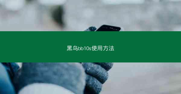 黑鸟bb10s使用方法