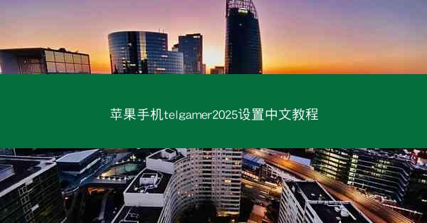 苹果手机telgamer2025设置中文教程