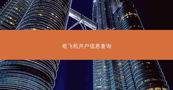 纸飞机开户信息查询