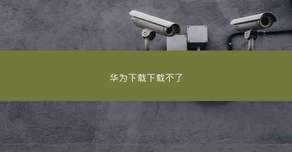 华为下载下载不了