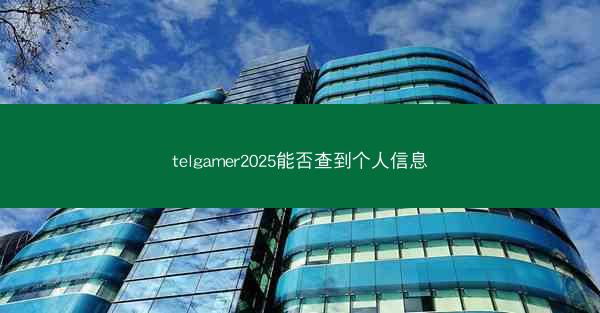 telgamer2025能否查到个人信息