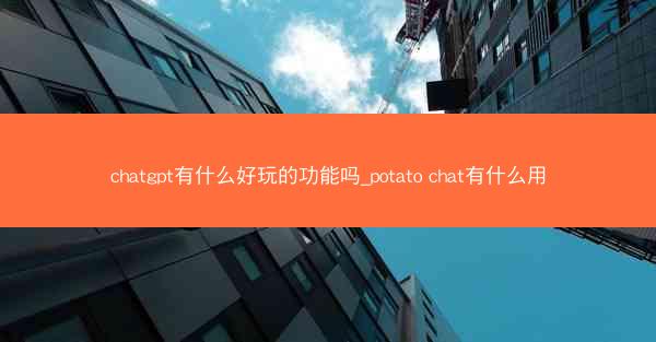 chatgpt有什么好玩的功能吗_potato chat有什么用