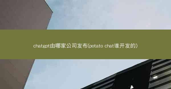 chatgpt由哪家公司发布(potato chat谁开发的)