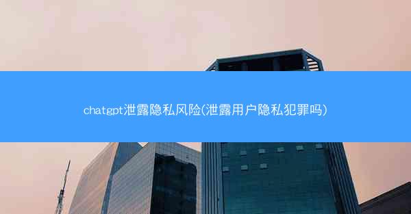 chatgpt泄露隐私风险(泄露用户隐私犯罪吗)
